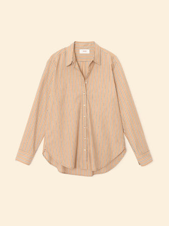 Beau Shirt Toffee Stripe