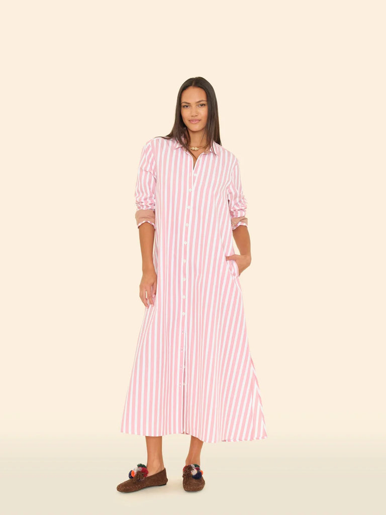 Boden Dress Rosebud Stripe