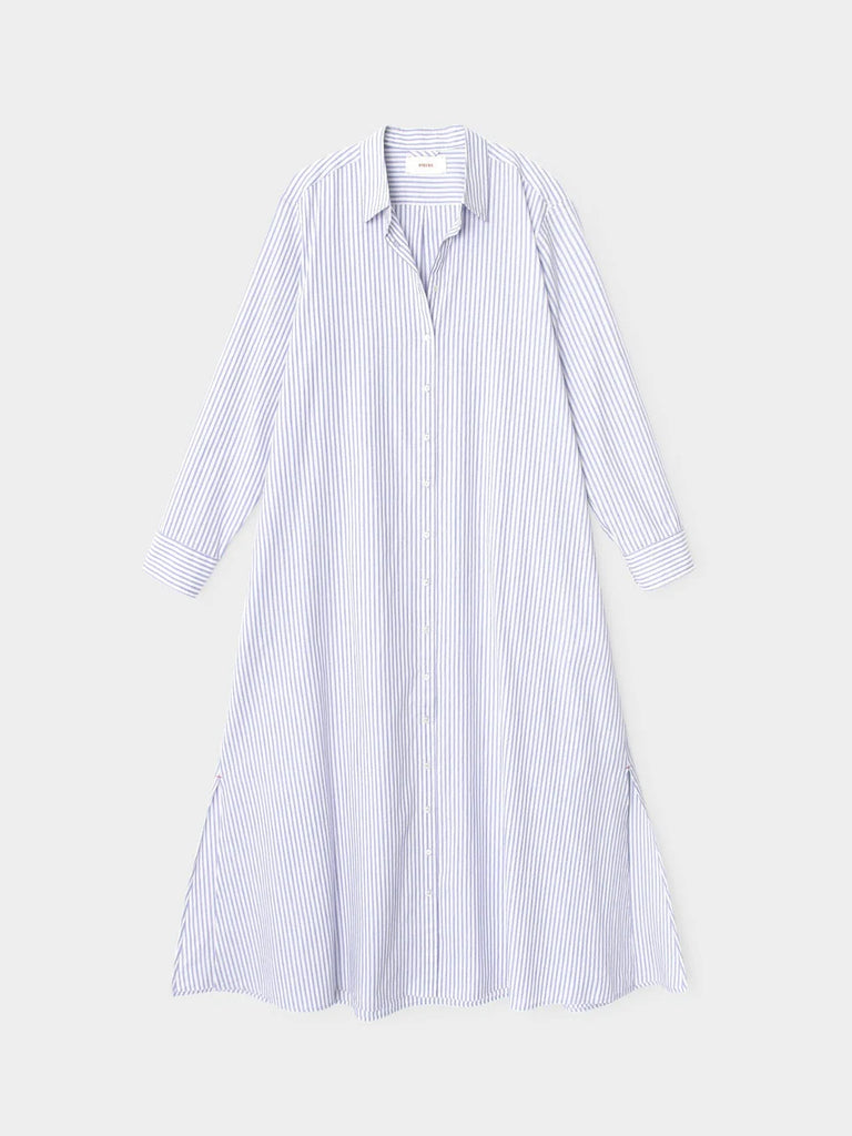 Boden Dress Blue Aggie Stripe
