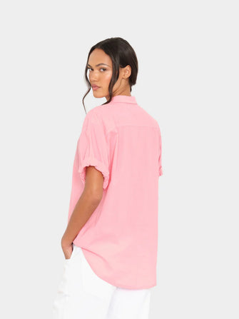 Channing Shirt Hot Coral