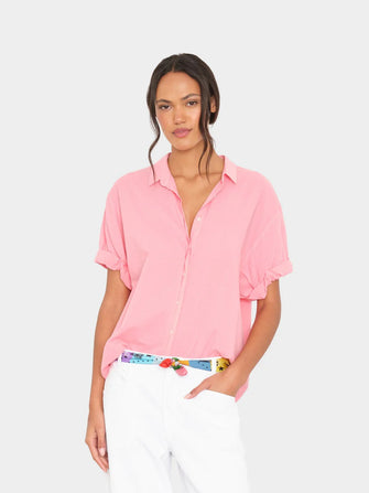 Channing Shirt Hot Coral