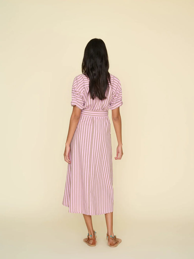 Liora Dress Fig Stripe