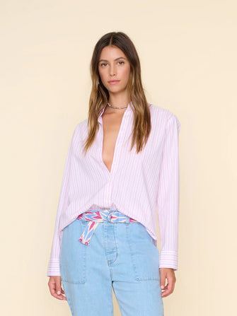 Beau Shirt Peony Stripe