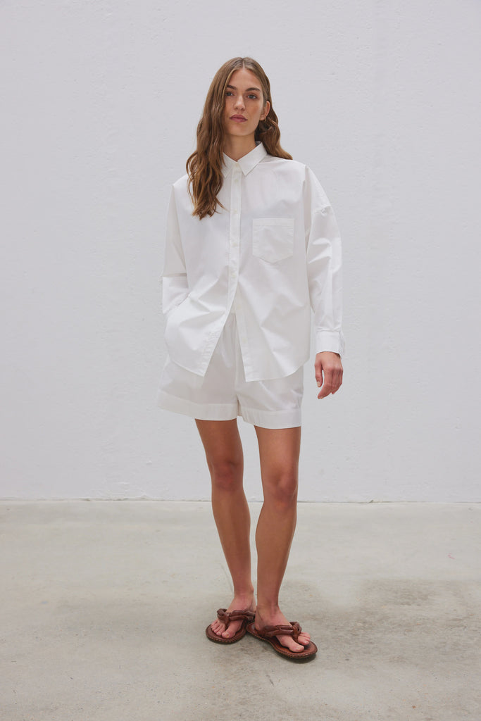 Chiara Poplin Shirt White