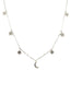 Multi Moon and Star Diamond Necklace