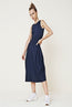 At Length Sleeveless Dress Navy