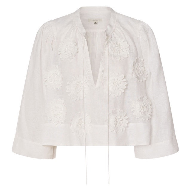 Lace Poppy Detail Shirt