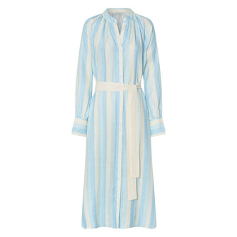 Long Stripe Shirt Dress