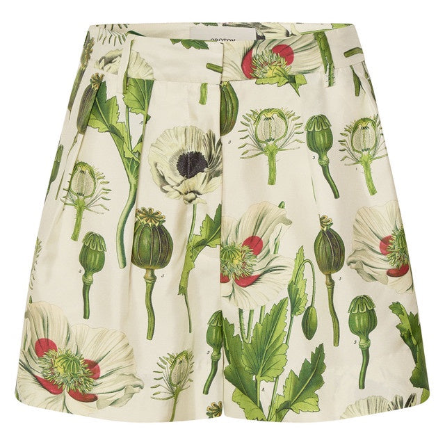 Garden Poppy Print Short