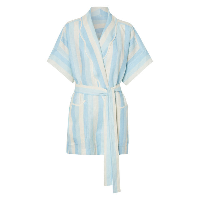 Stripe Robe Sky