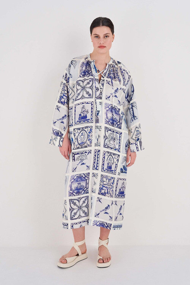 Tile Print Dress