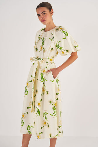 Field Daisy Silk Dress