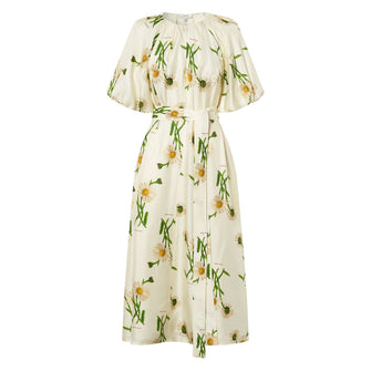 Field Daisy Silk Dress