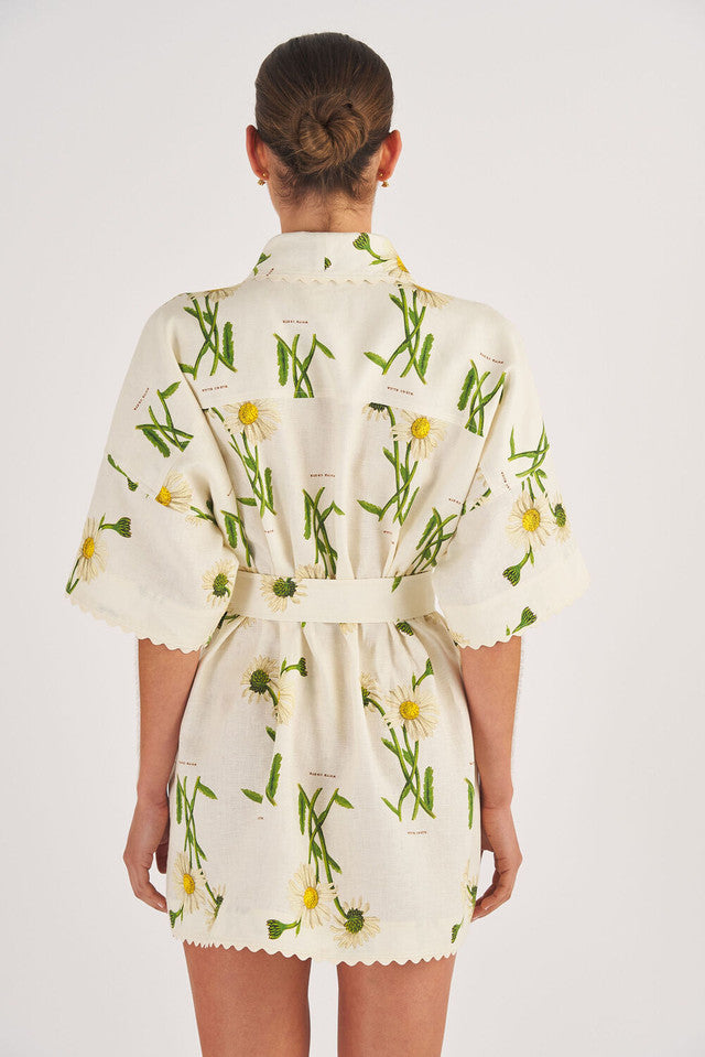 Field Daisy Print Robe