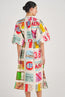 Ticket Print Shirt Dress