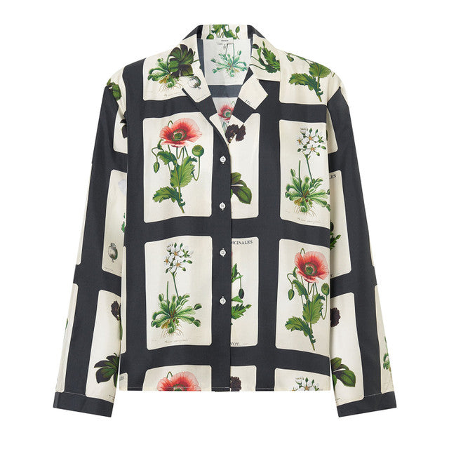 Midnight Poppy Camp Shirt