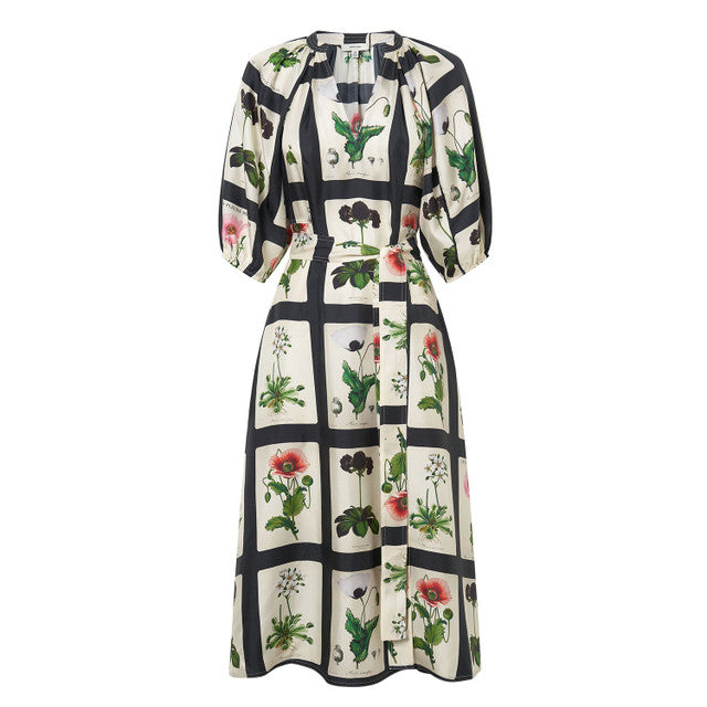 Midnight Poppy Dress