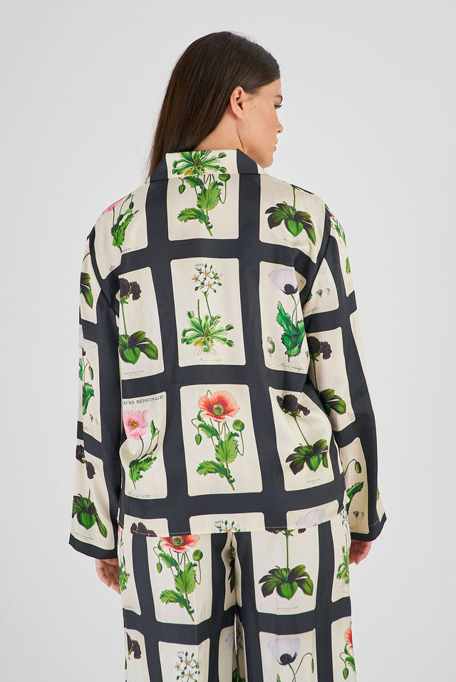 Midnight Poppy Camp Shirt