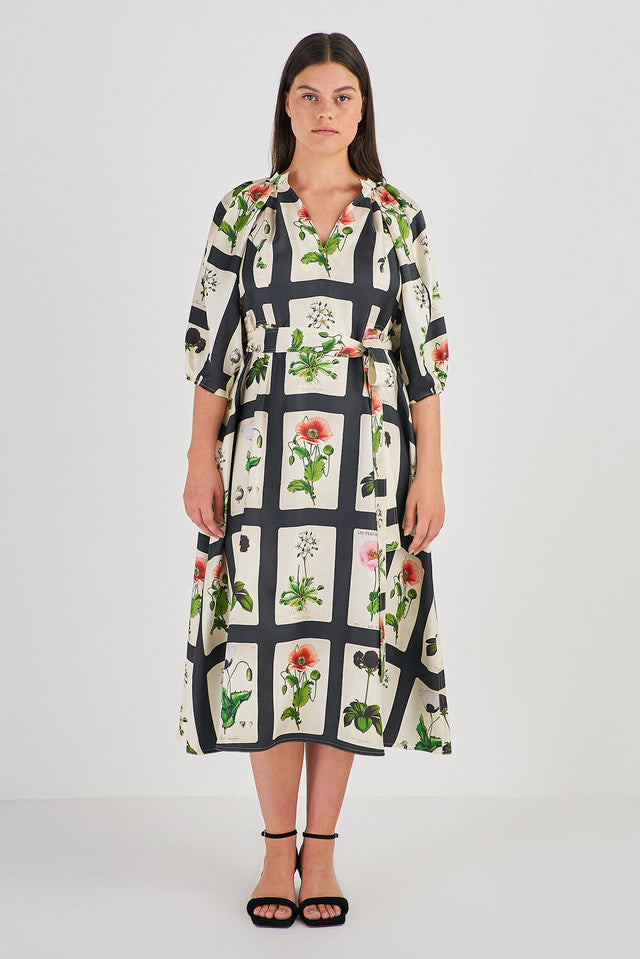 Midnight Poppy Dress