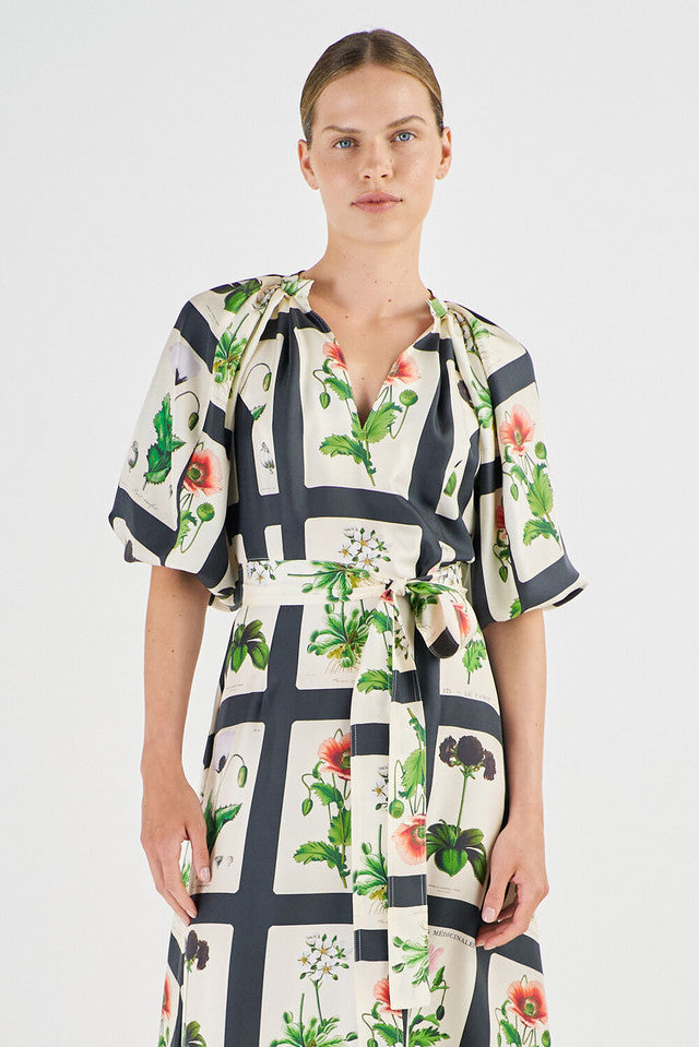 Midnight Poppy Dress