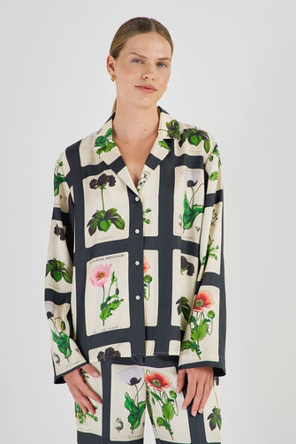 Midnight Poppy Camp Shirt