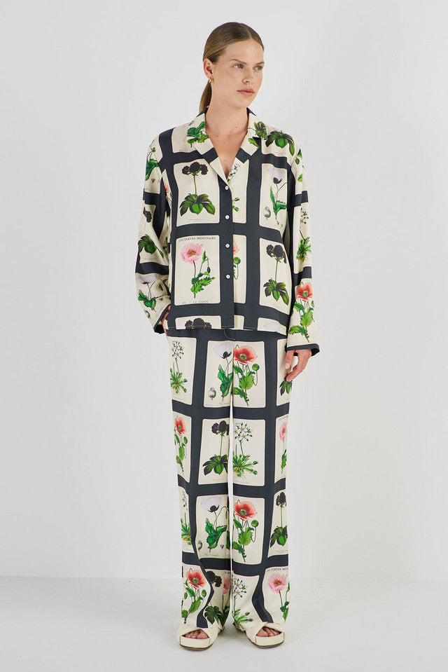 Midnight Poppy Camp Shirt