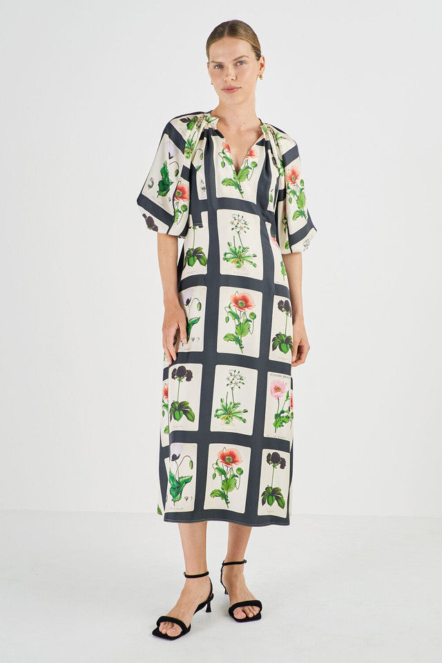 Midnight Poppy Dress