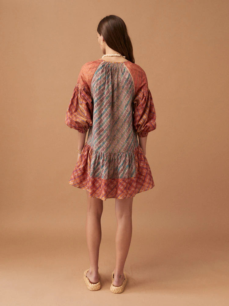 Wave Mini Smock Dress