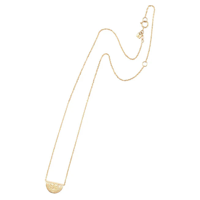 14k Gold Mini Lotus Necklace