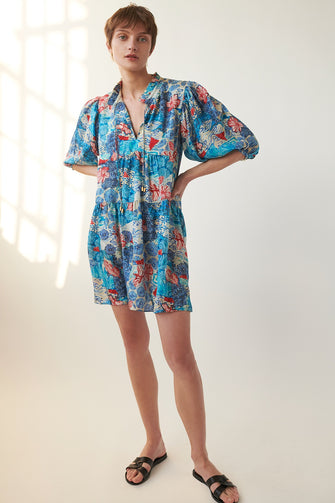 Yindi Mini Dress Juru Blue