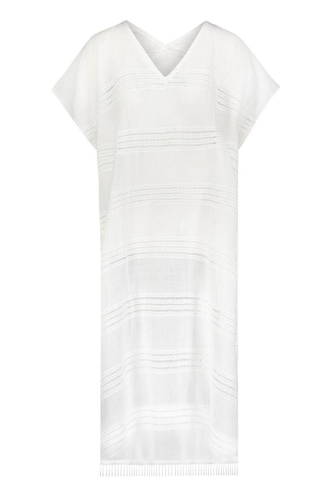 Abira Classic Caftan White