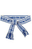 Handwoven Belt White Blue