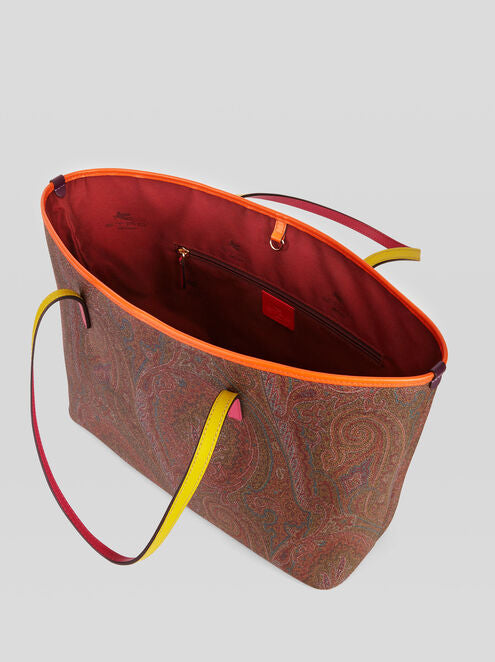 Paisley Leather Shopper