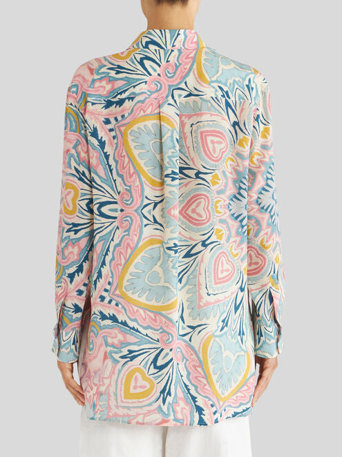 Paisley Printed Silk Shirt