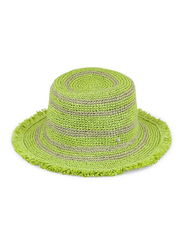 Frills Rollable Bucket Hat Lime Toscani Australia