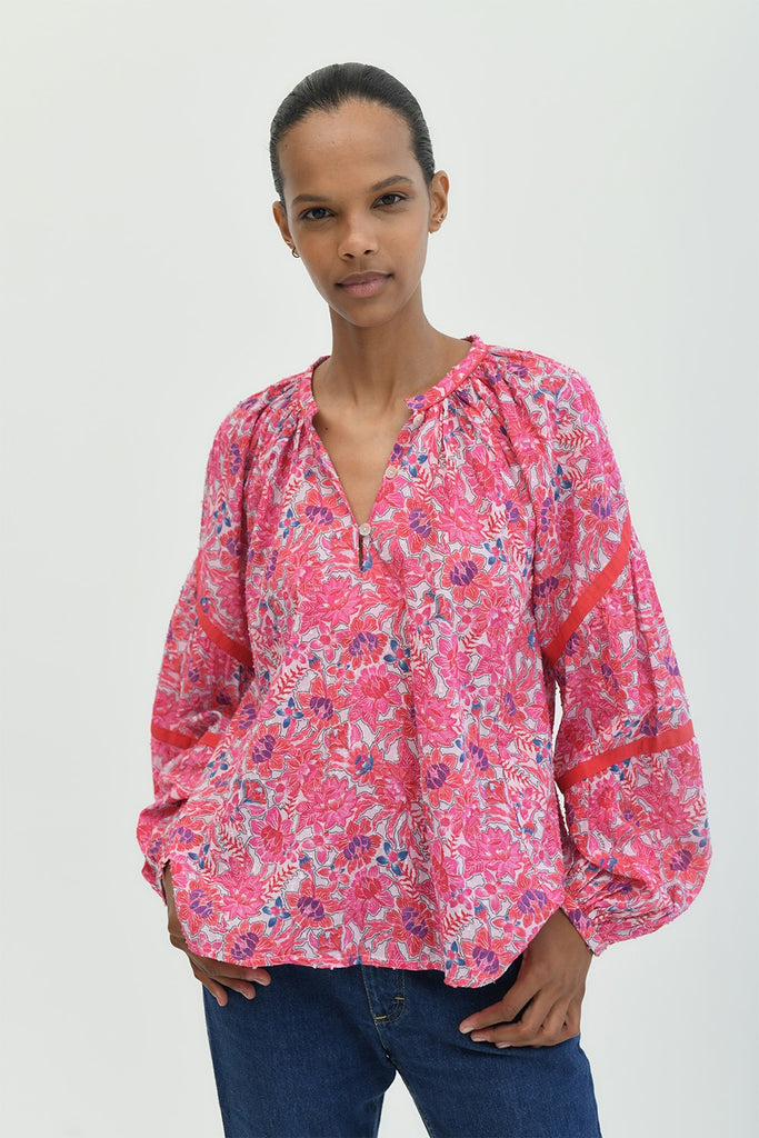 Ivy Blouse Full Pink – Toscani Australia