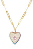 Rainbow Heart Pendant Necklace