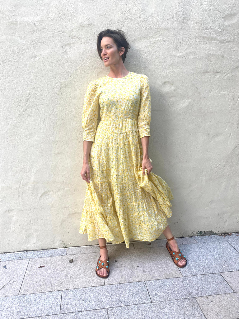 Kristen Dress Lemon Daisy