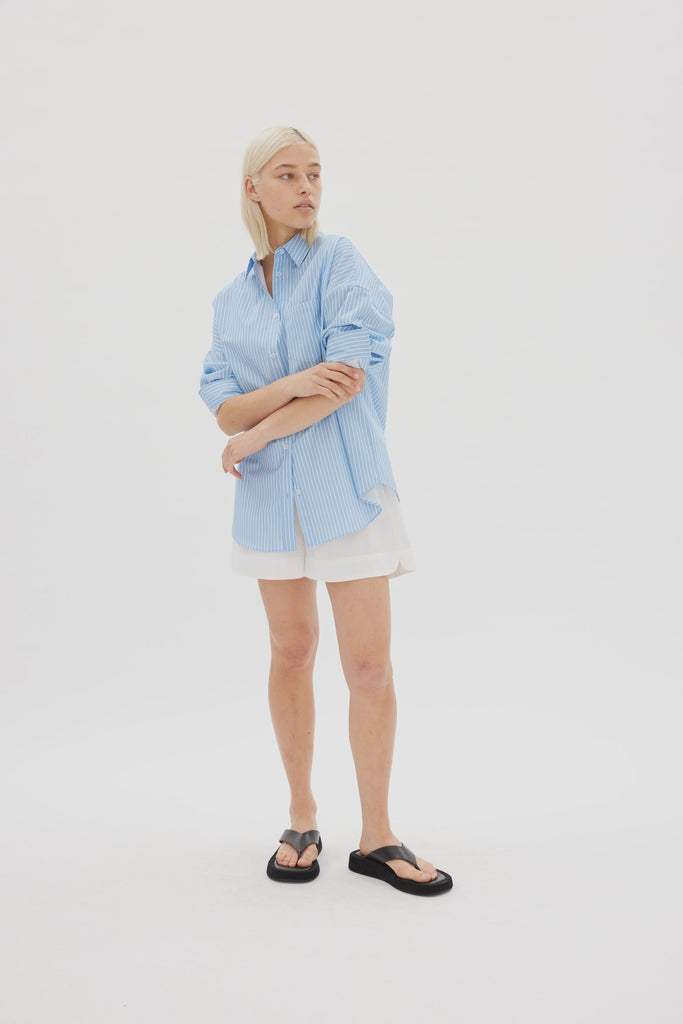 Chiara Oversized Shirt Lagoon