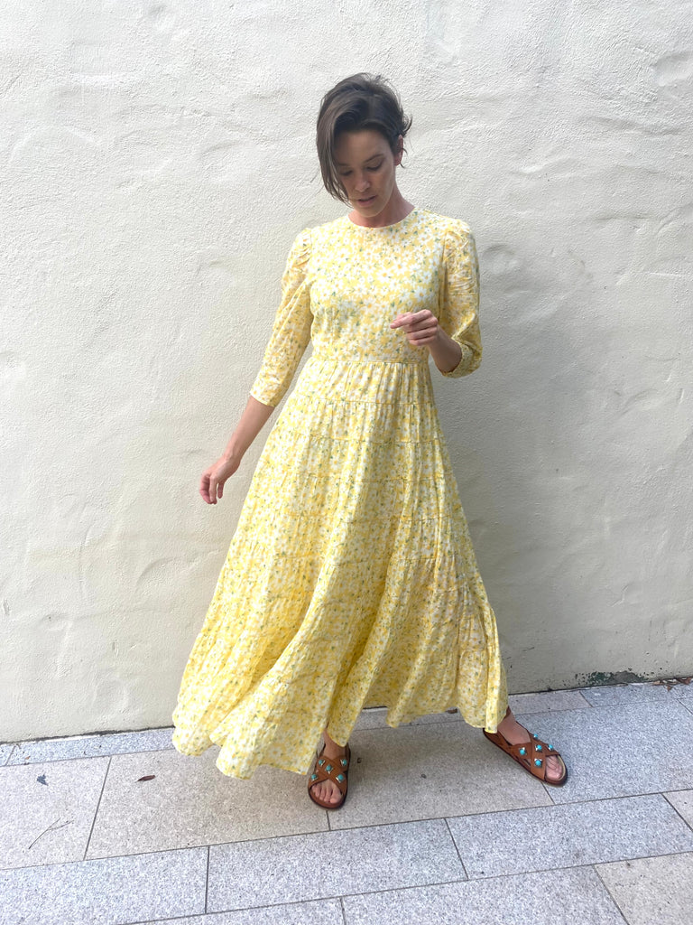 Kristen Dress Lemon Daisy