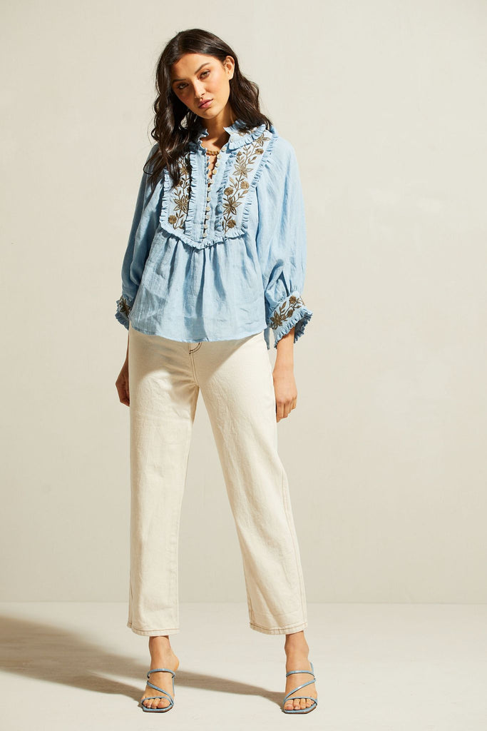 Kahlo Embroidered Blouse