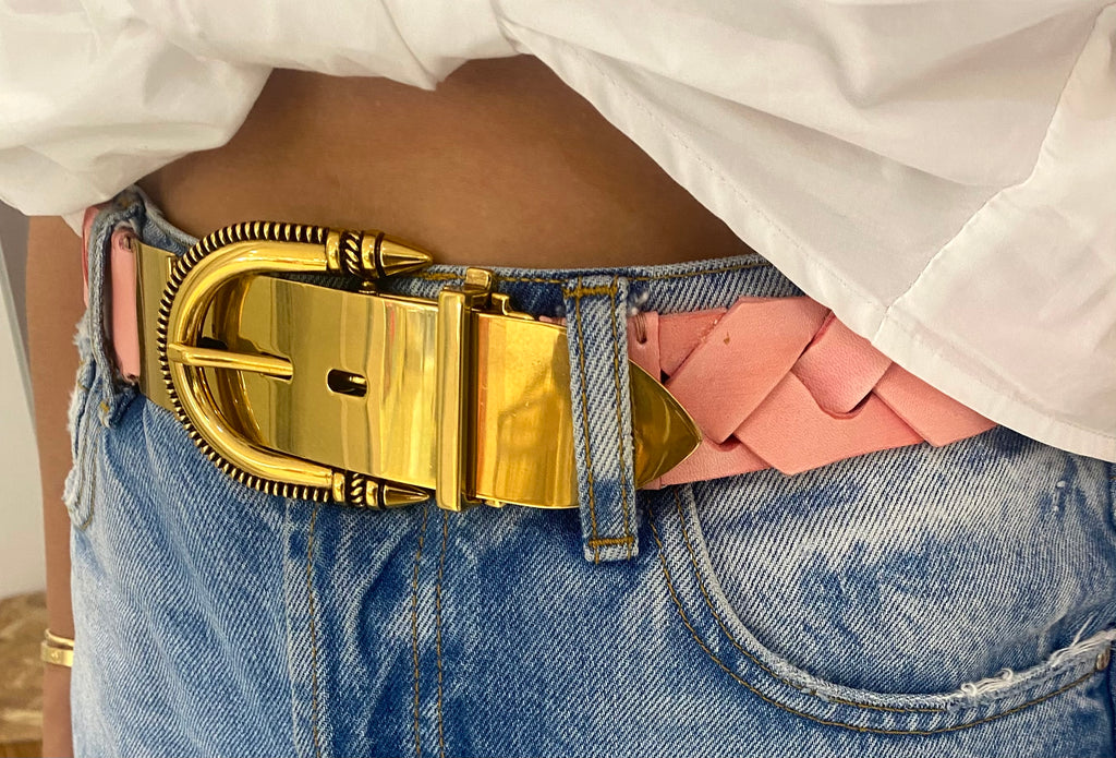 Intrecciata Belt Pink