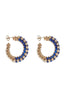 Small Alessia Lapis Hoops