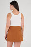 Contrast Bind Skirt Brandy
