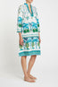 Malika Short Kaftan Winter Garden Turquoise