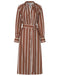 Long Sleeve Stripe Dress Chocolate