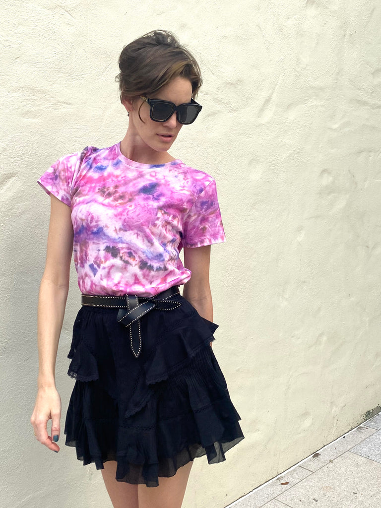 Lecce Brass Studded Belt Black