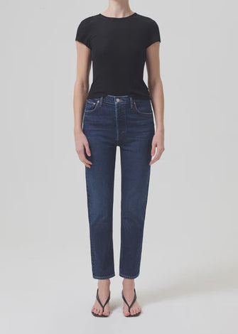 Riley Crop Jean in Divided