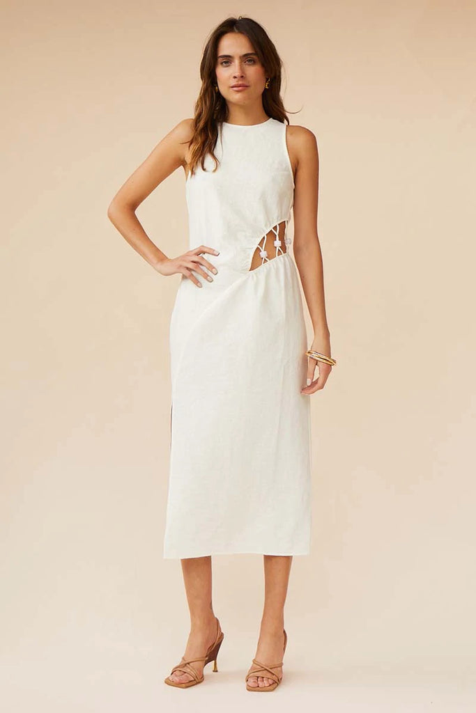 Astrid Resin Waist Detail Midi