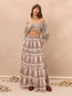 Calico Tiered Maxi Skirt